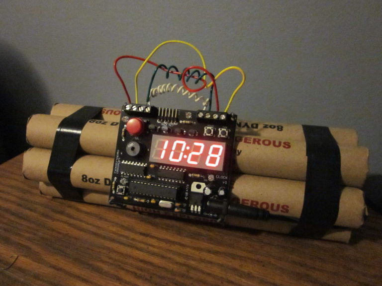 Defusable Bomb Alarm Clock