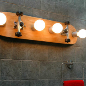 Bathroom Skateboard Vanity Light