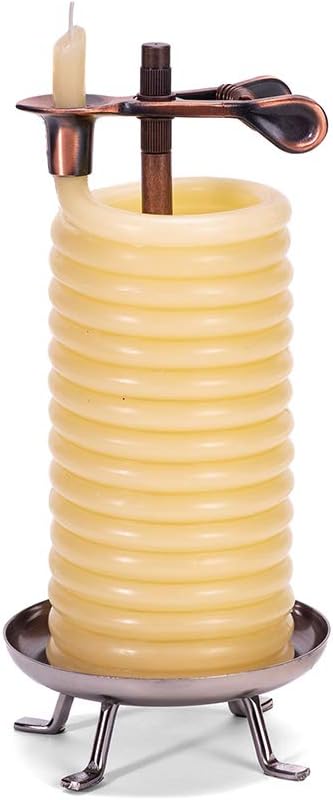 Candle by the Hour beeswax coil candle