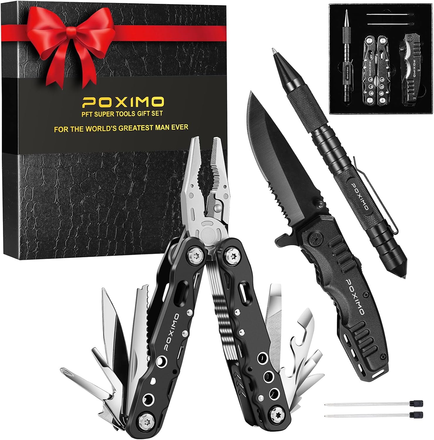 Crab Multi Tool Kit 14-in-1 Pliers Pocket Knife Set