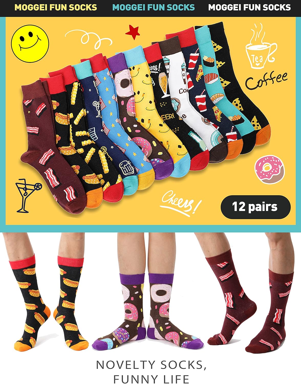 Funny Crazy Novelty Socks Gift for Men and Women
