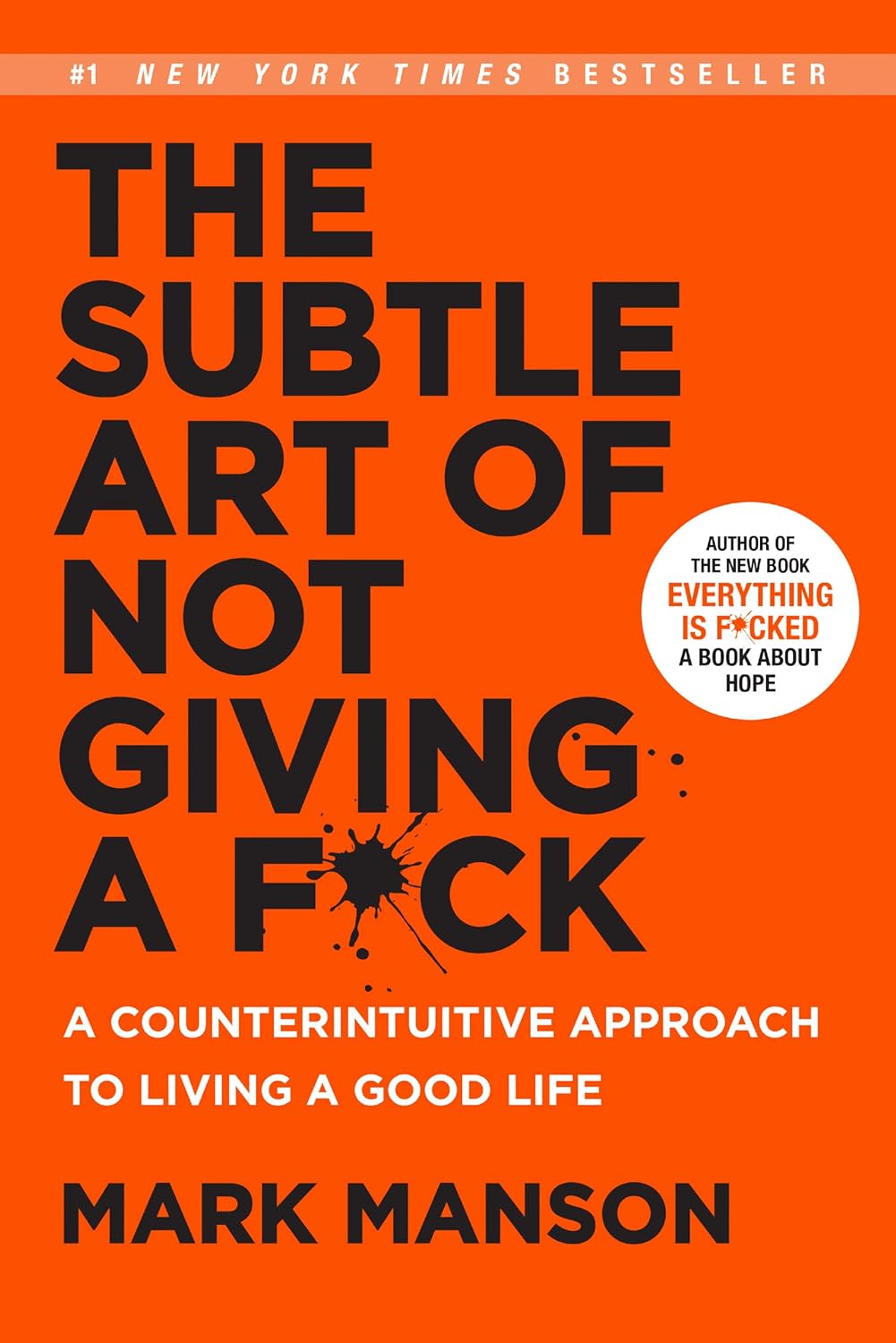 The Subtle Art of Not Giving a Fck Book Cover
