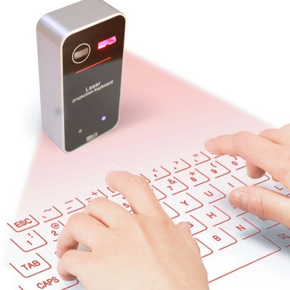 Laser Projection Keyboard AGS wireless laser projection bluetooth virtual keyboard projecting onto flat surface