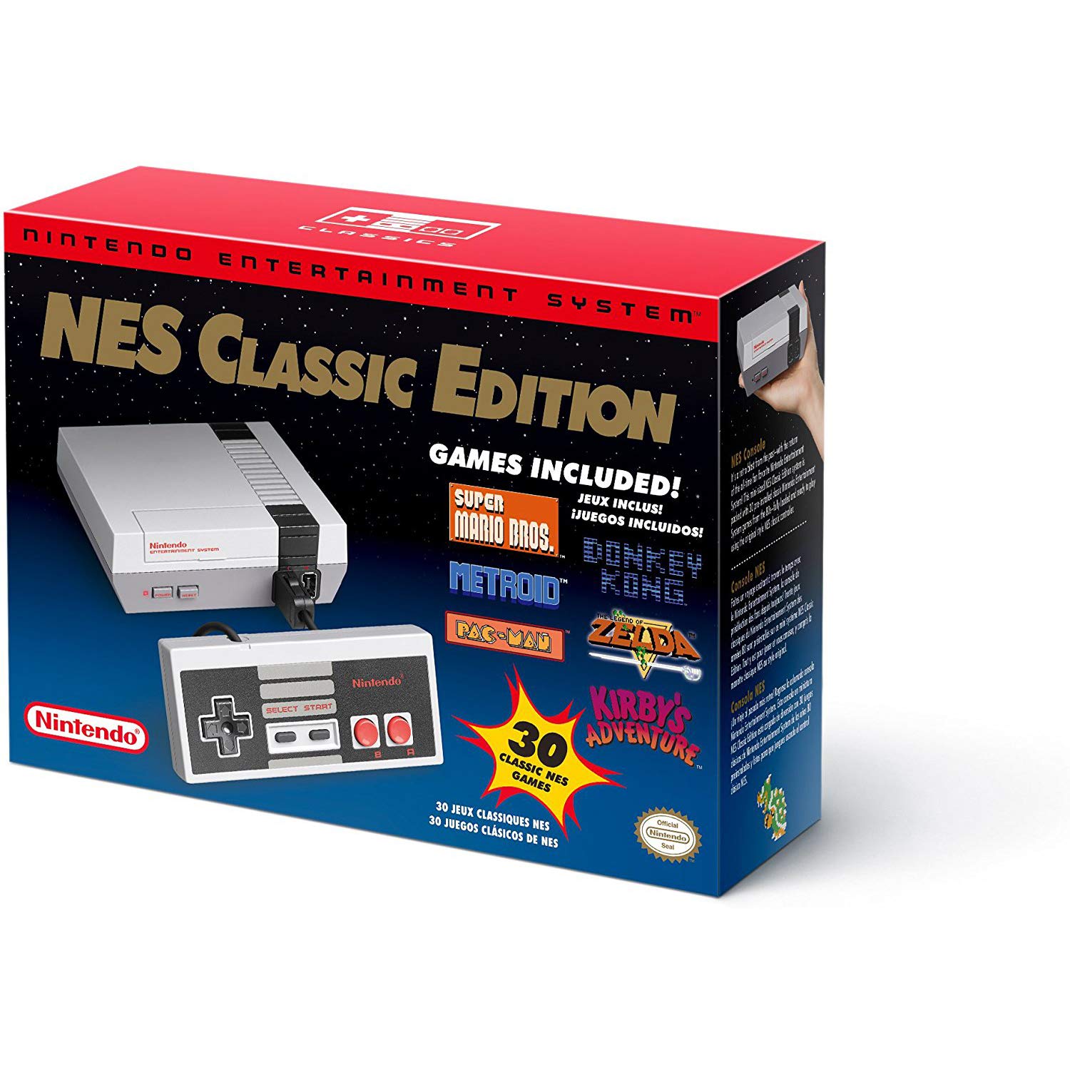 Nintendo NES Classic Edition Nintendo Entertainment System NES Classic Edition console with controller