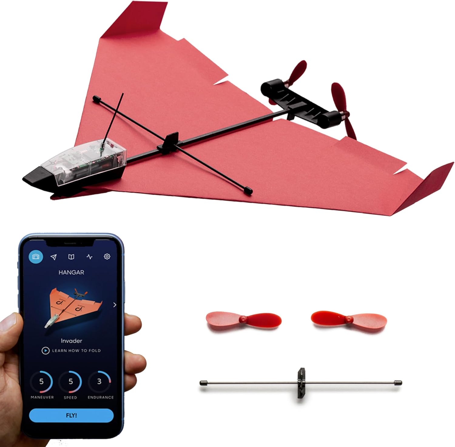 POWERUP 4.0 Smartphone Controlled Paper Airplane Kit