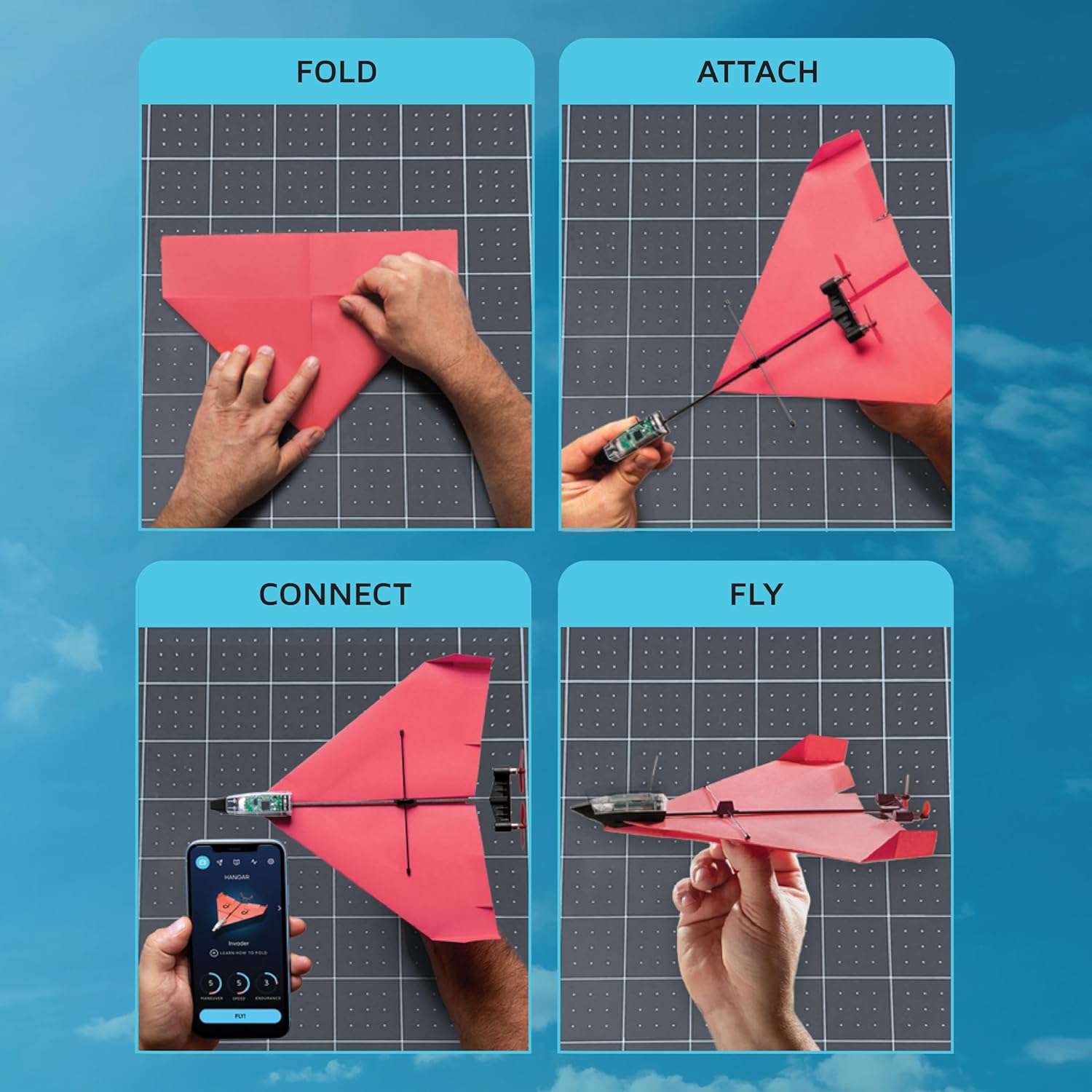 RC Paper Airplane with Autopilot Gyro Stabilizer