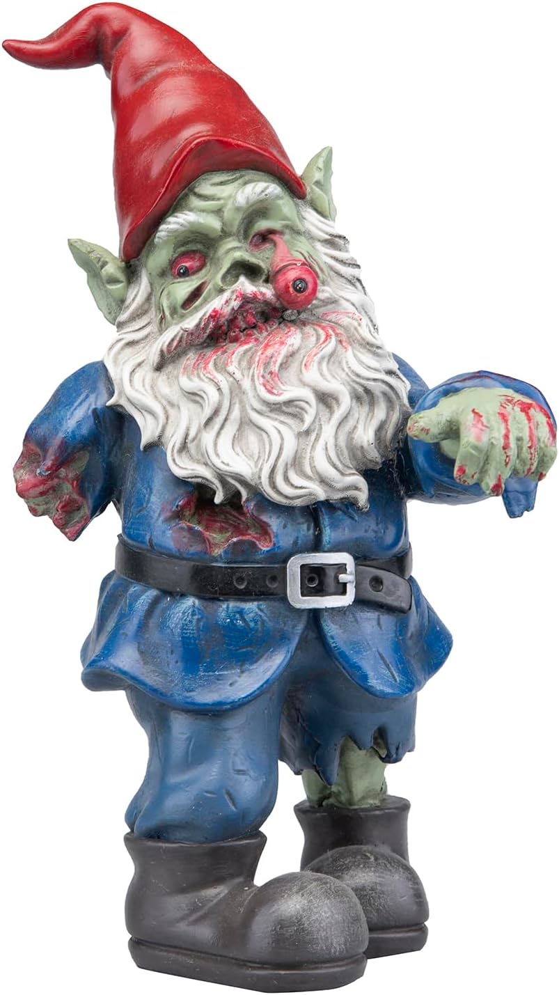 Zombie Garden Gnome Scary Walking Dead Statue